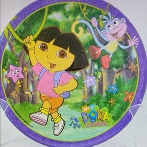 Vtg Dora The Explorer Boots Zak Designs Nickelodeon Jr Kids Melamine Plate 8" N